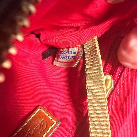 Dooney & Bourke Women's Taupe Pebbled Leather Crossbody Bag - Picture 11 of 16